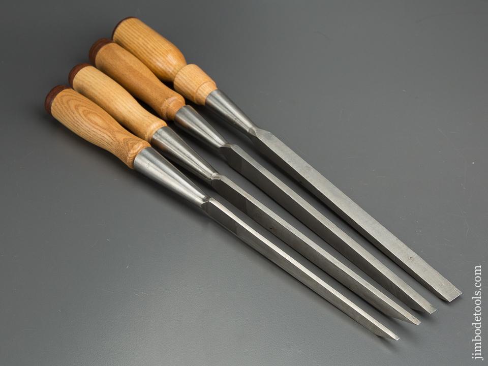MINT & UNUSED! Set of Four JAMES SWAN Framing Mortise Socket Chisels NEW OLD STOCK - 79790