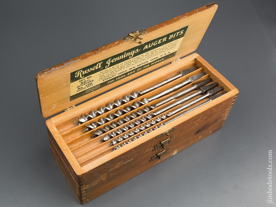 Complete Set of 13 RUSSELL JENNINGS Auger Bits in Original 3 Tiered Box - 79867