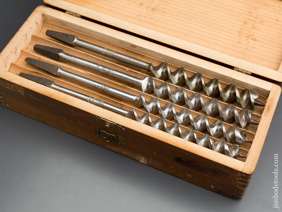 Complete Set of 13 RUSSELL JENNINGS Auger Bits in Original 3 Tiered Box - 79867