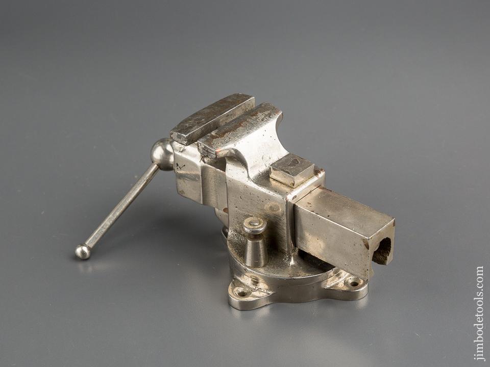 Sweet PRENTISS Miniature Vise in Nickel Plate with Two inch Jaws and Swivel Base - 79902