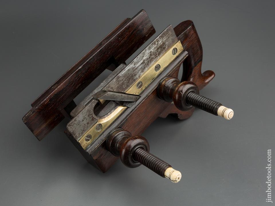 Magnificent Brazilian Rosewood Plow Plough Plane by D.R. BARTON circa 1823-1918 Rochester, NY - 79906U