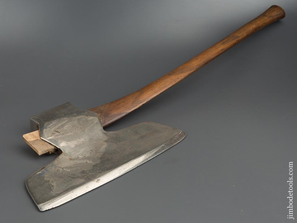 Wonderful 6 1/2 pound Offset Hewing Axe by W. KEPHART SINNAMAHONING PA - 79922