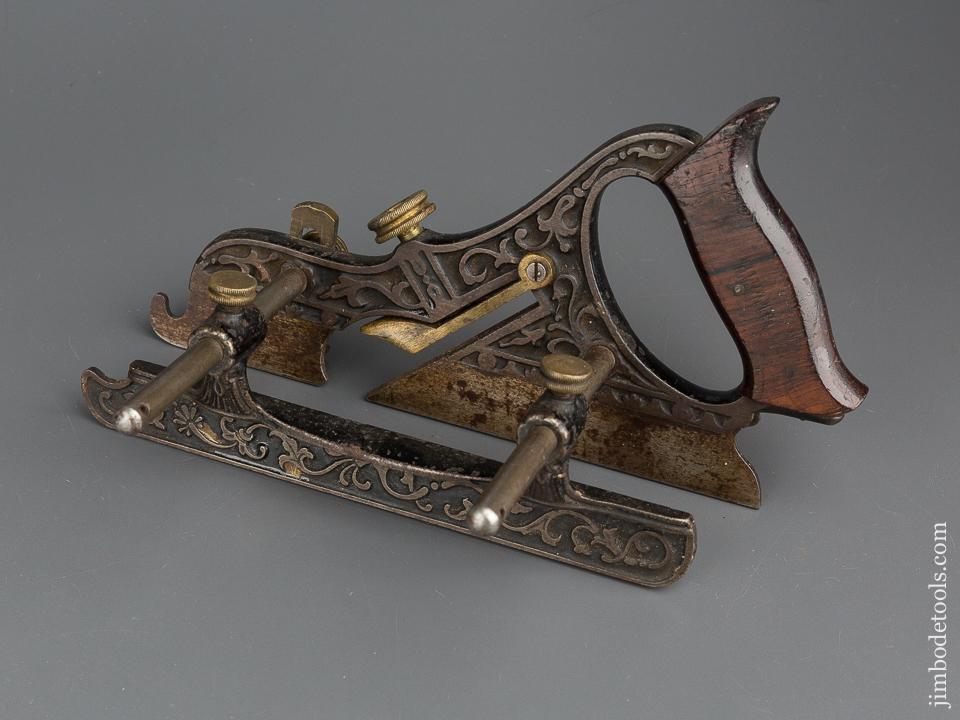 Crisp MILLERS Patent STANLEY No. 43 Ornate Plow Plane - 79927