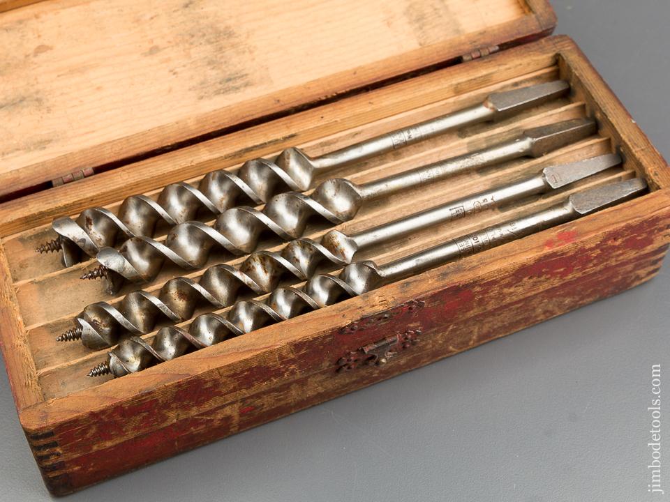 LIKE NEW Complete Set of 13 RUSSELL JENNINGS Auger Bits in Original 3 Tiered Box RARE Coarse Set - 79932