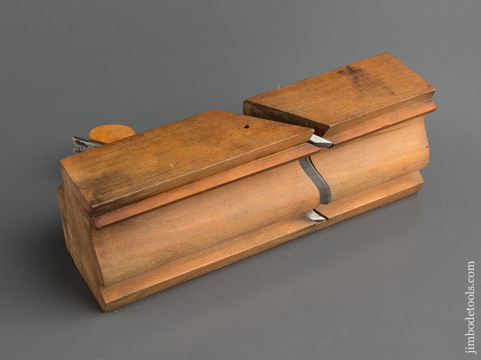 Massive! A. MILLER NEW YORK Crispy Complex Molding Plane circa 1850-60 FINE - 79936