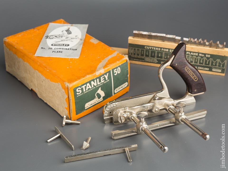 STANLEY No. 50 Light Combination Plane 100% COMPLETE in Original Box - 79937