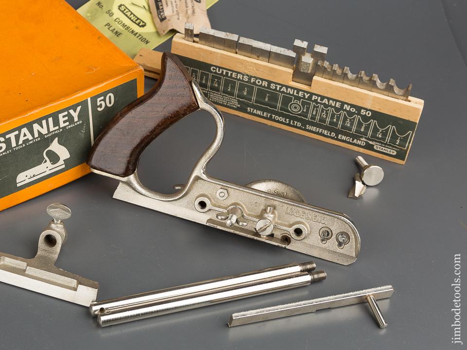 STANLEY No. 50 Light Combination Plane 100% COMPLETE in Original Box - 79938