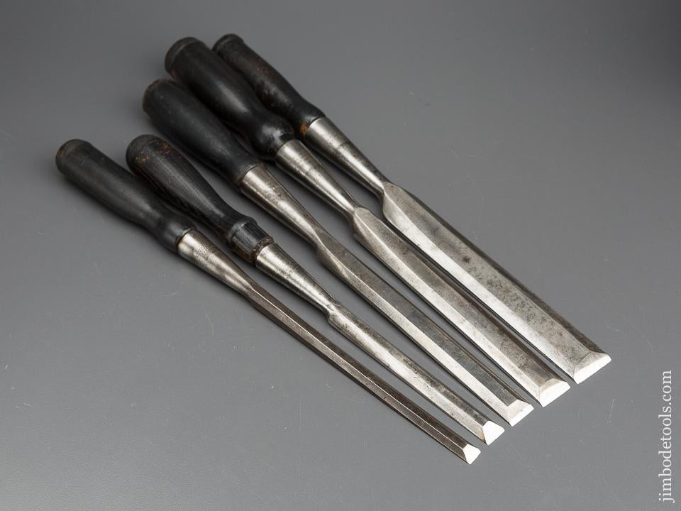 Set of Five WINCHESTER Socket Firmer Chisels - 79941