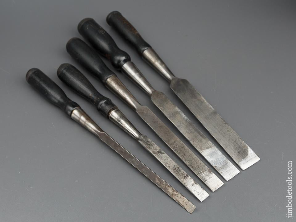 Set of Five WINCHESTER Socket Firmer Chisels - 79941