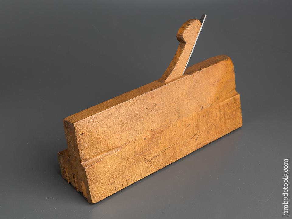 Amazing Triple Boxed 18th Century Beech S. HUGHES Complex Molding Plane EXTRA FINE - 79954