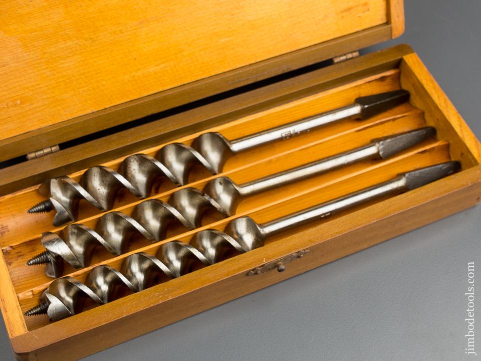 Complete Set of 13 RUSSELL JENNINGS Auger Bits in Original 3 Tiered Box - 79961