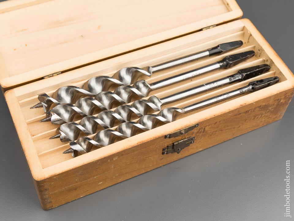 Complete Set of 13 RUSSELL JENNINGS Auger Bits in Original 3 Tiered Box - 79963