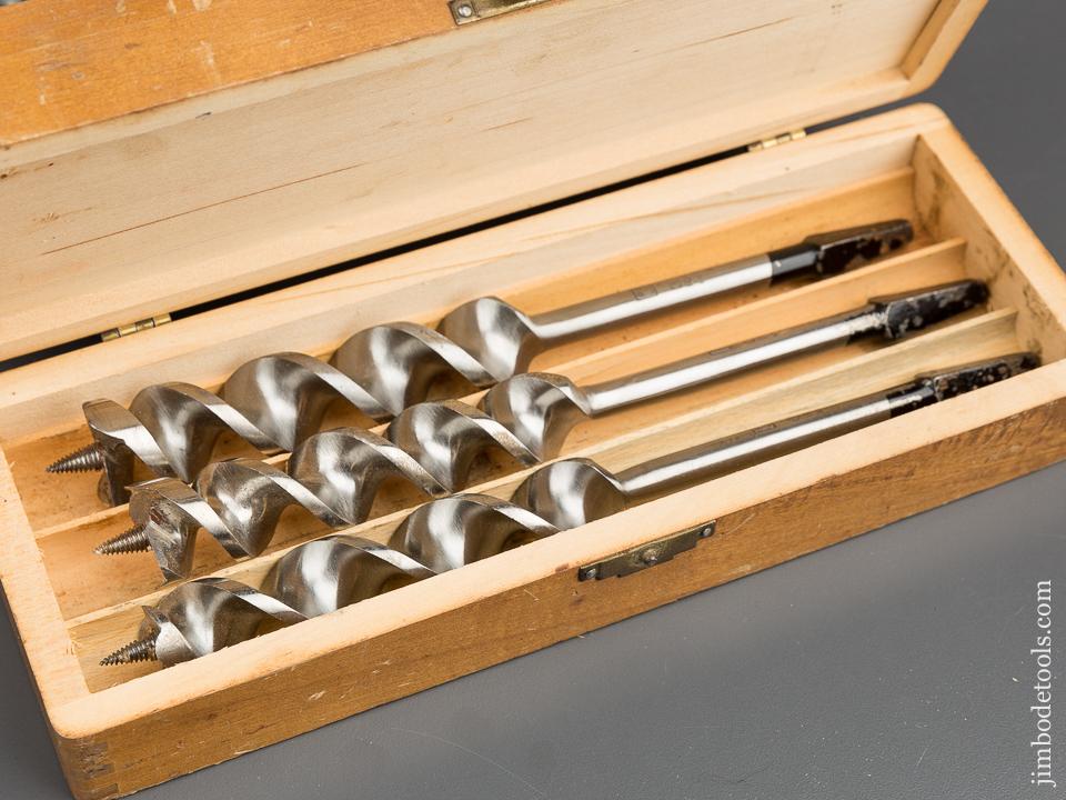 Complete Set of 13 RUSSELL JENNINGS Auger Bits in Original 3 Tiered Box - 79963