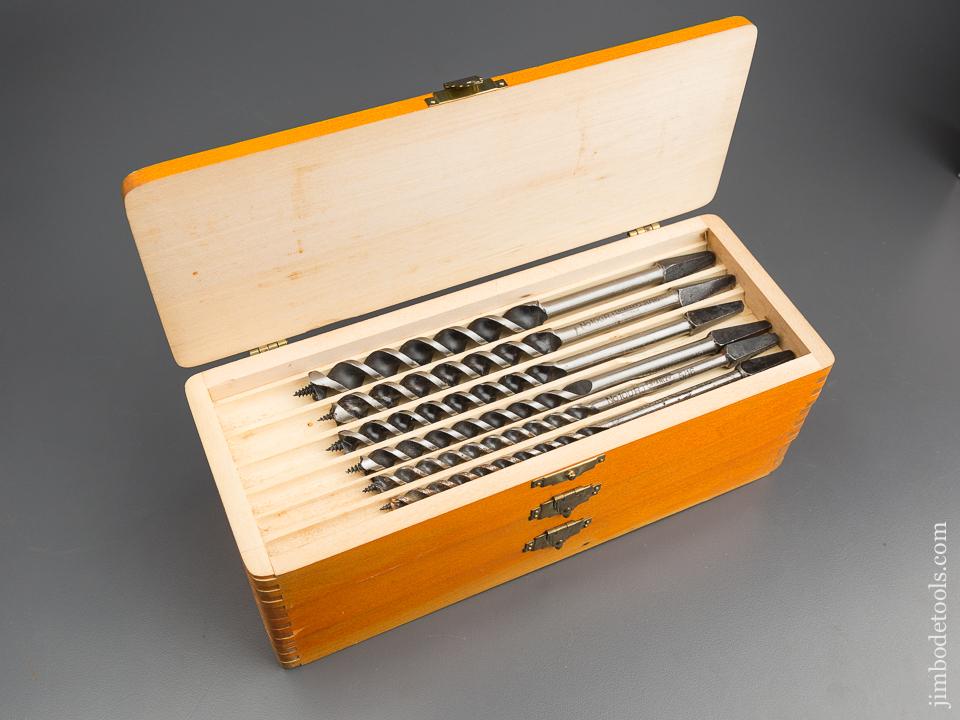 DEAD MINT! Complete Set of 13 RUSSELL JENNINGS Coarse Screw Auger Bits in Original 3 Tiered Box - 79978