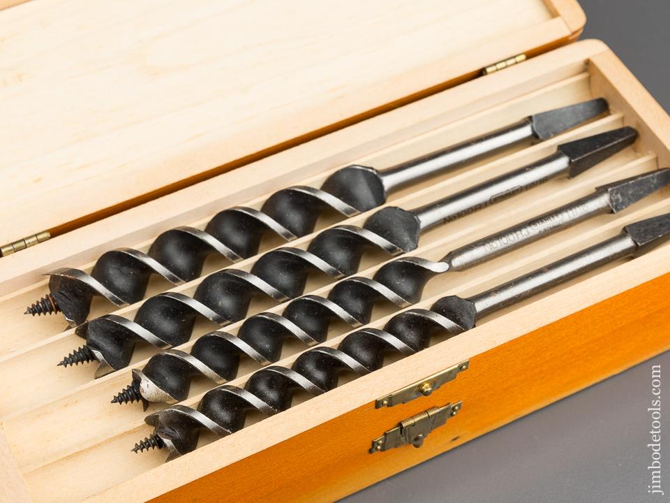DEAD MINT! Complete Set of 13 RUSSELL JENNINGS Coarse Screw Auger Bits in Original 3 Tiered Box - 79978