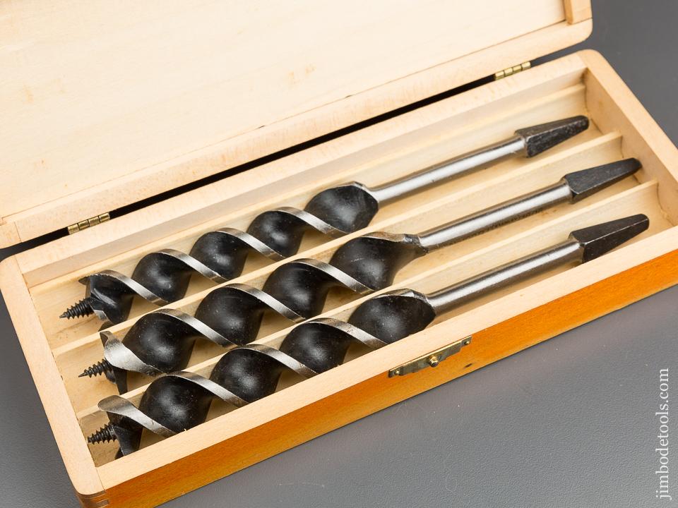 DEAD MINT! Complete Set of 13 RUSSELL JENNINGS Coarse Screw Auger Bits in Original 3 Tiered Box - 79978