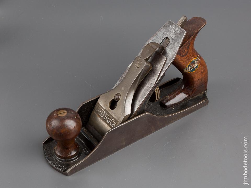 STANLEY No. 604C BEDROCK Smooth Plane Type 6A circa 1922 with Decal SWEETHEART - 80041