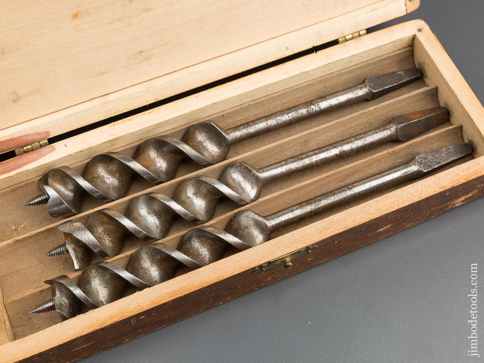 Complete Set of 13 RUSSELL JENNINGS Auger Bits in Original 3 Tiered Box - 80140