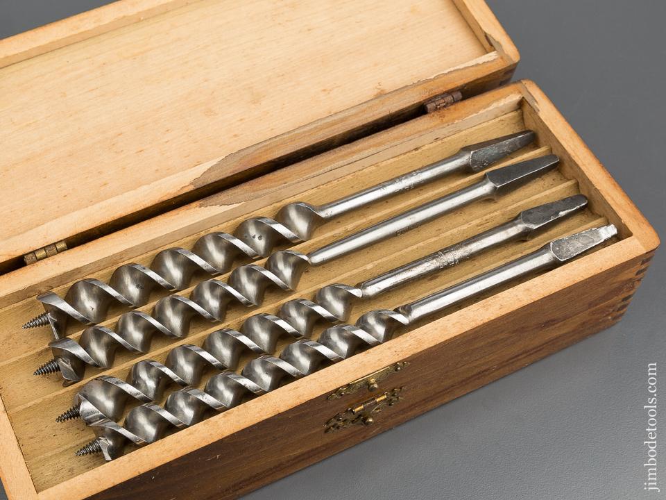 Complete Set of 13 RUSSELL JENNINGS Auger Bits in Original 3 Tiered Box - 80141