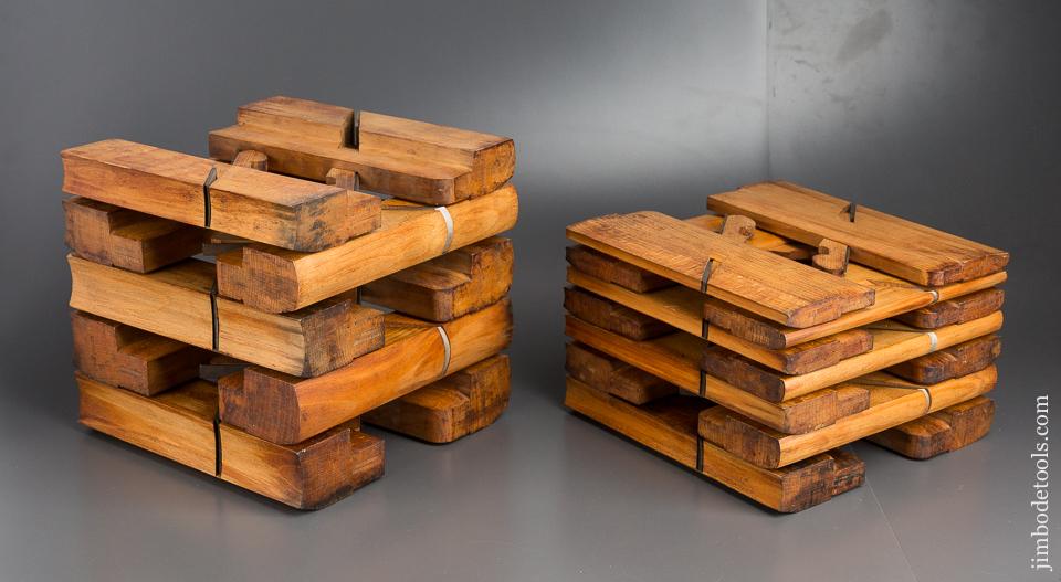 MINT Set of 24 Hollows & Rounds Molding Planes Numbered 2-24 by J.F. & G.M. LINDSEY circa 1856-79 Huntington, MA - 80149