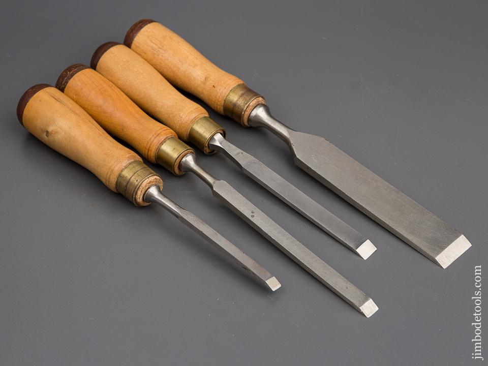 NEW OLD STOCK! Set of Four JAMES SWAN Chisels UNUSED- 80197
