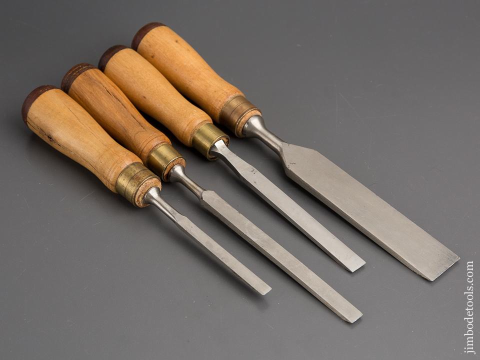 NEW OLD STOCK! Set of Four JAMES SWAN Chisels UNUSED- 80197