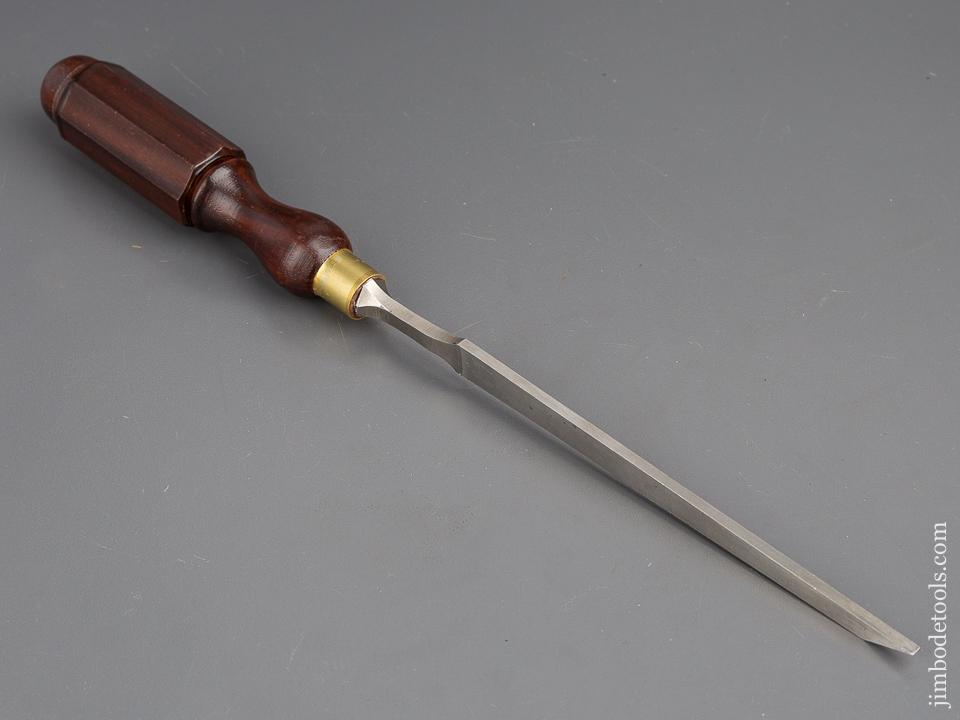 UNUSED 1/8 x 13 inch JAMES SWAN Rosewood Handled Tang Chisel NEW OLD STOCK - 80200