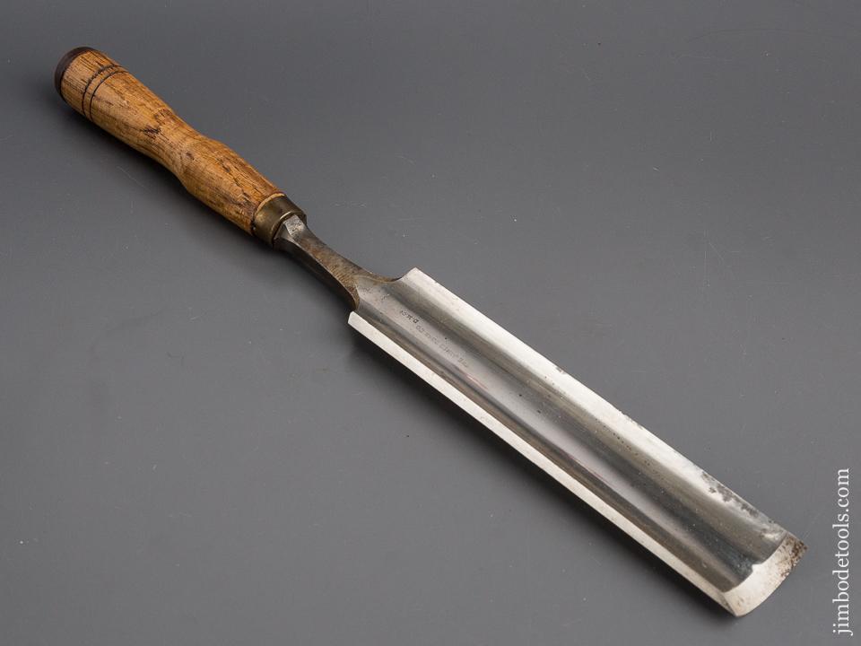 NEW OLD STOCK 1 3/4 x 16 1/2 inch Dual Marked JAMES SWAN DOUGLASS Tang Firmer Gouge UNUSED - 80207