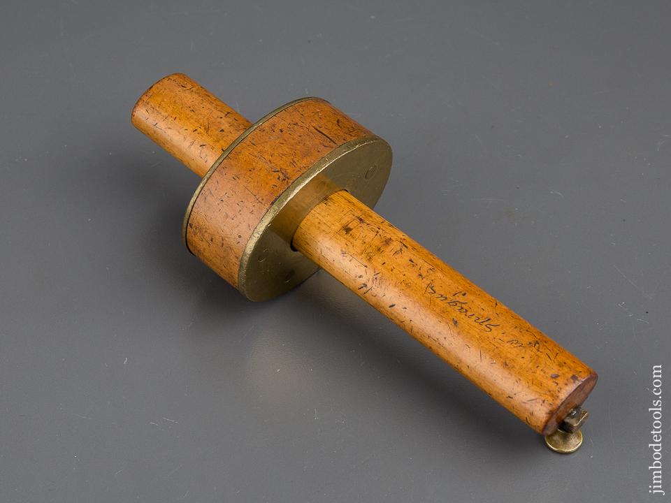Lovely Seven inch Boxwood and Brass Mortise Gauge - 80215U