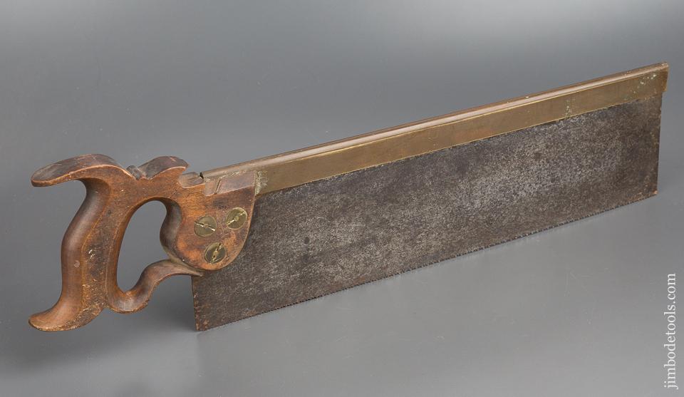 Awesome! 16 inch Triple Medallion GROVES Established 1770 Brass Back Saw - 80254