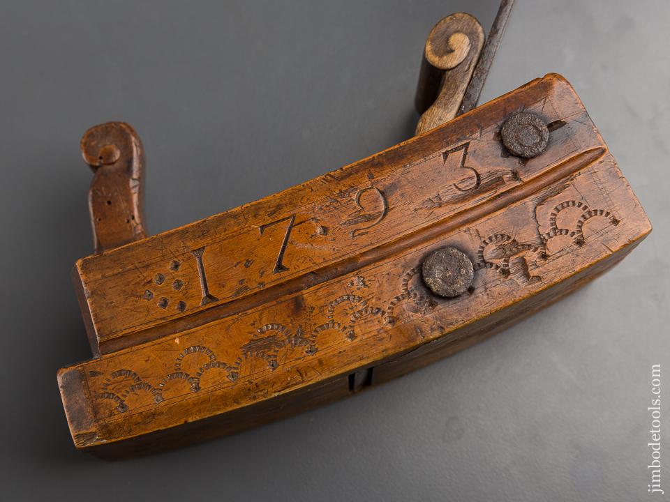 Fancy European Compass Plane Dated 1793 - 80258U