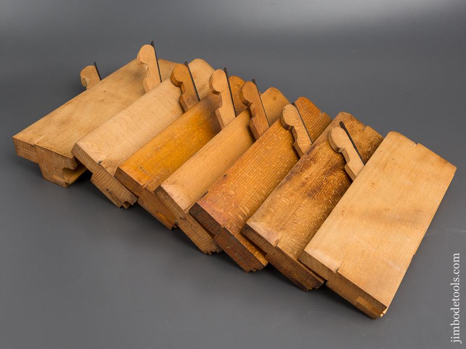 Crisp Side Bead Set of Seven Planes by J.F. & G.M. LINDSEY circa 1856-79 Huntington, MA - 80357
