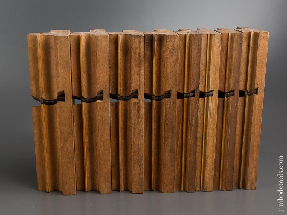 Crisp & Clean! User Set of Eight Side Beads by HIELDS circa 1830-1881 Nottingham - 80660