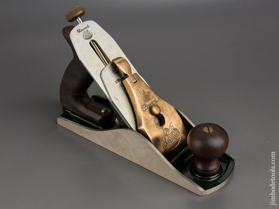 Like New RECORD CALVERT STEVENS No. 88 Heavy Smooth Plane NEAR MINT in Original Wooden Box with Instructions - 80433