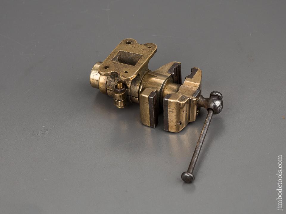 Fabulous Miniature Brass & Steel Patternmaker's Vise with Dual Rotating Jaws - 80570U