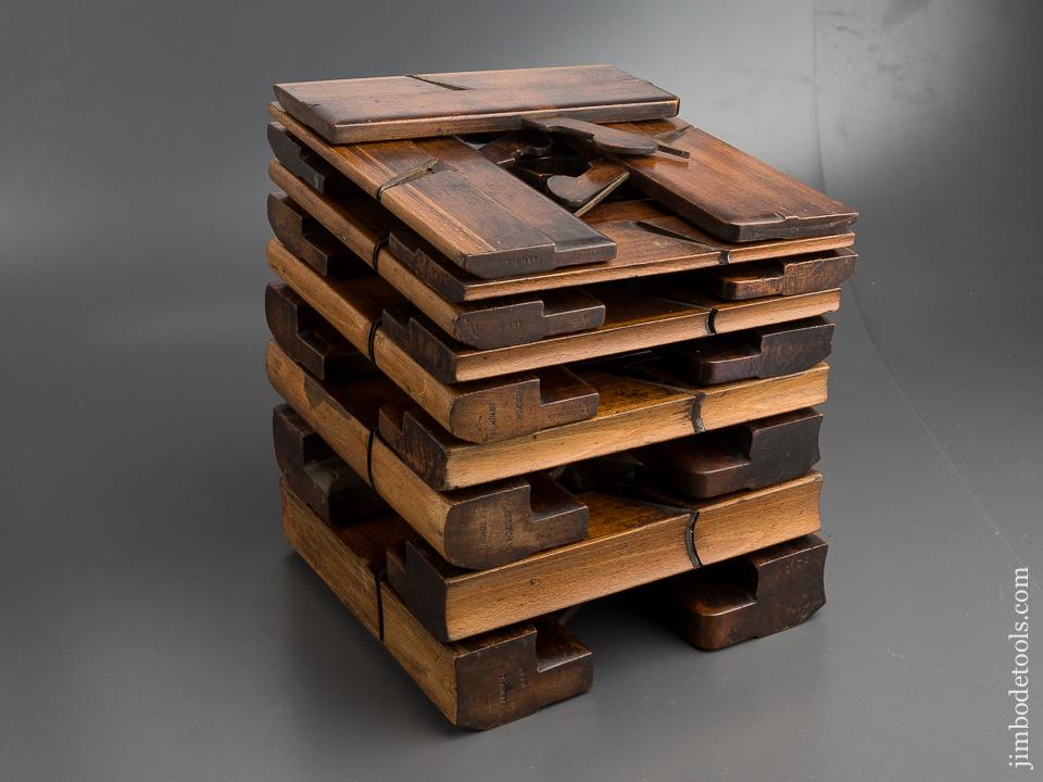 Crisp Set of 24 Moulding Planes by GLEAVE circa 1832-1868 Manchester - 80597