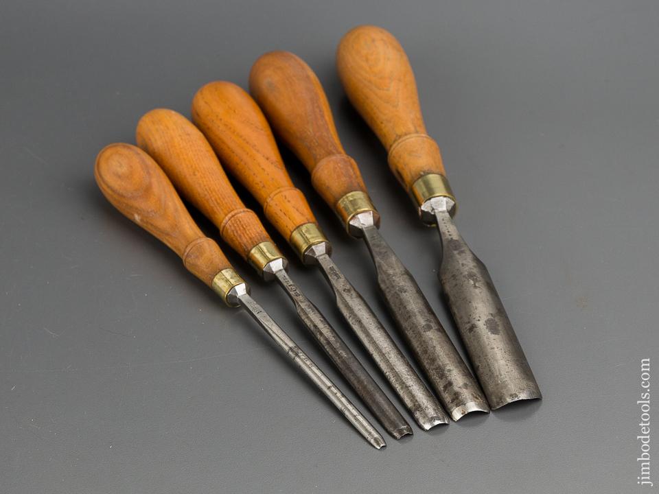 Unheard of! Set of Five 18th Century JAMES CAM Gouges - 80756