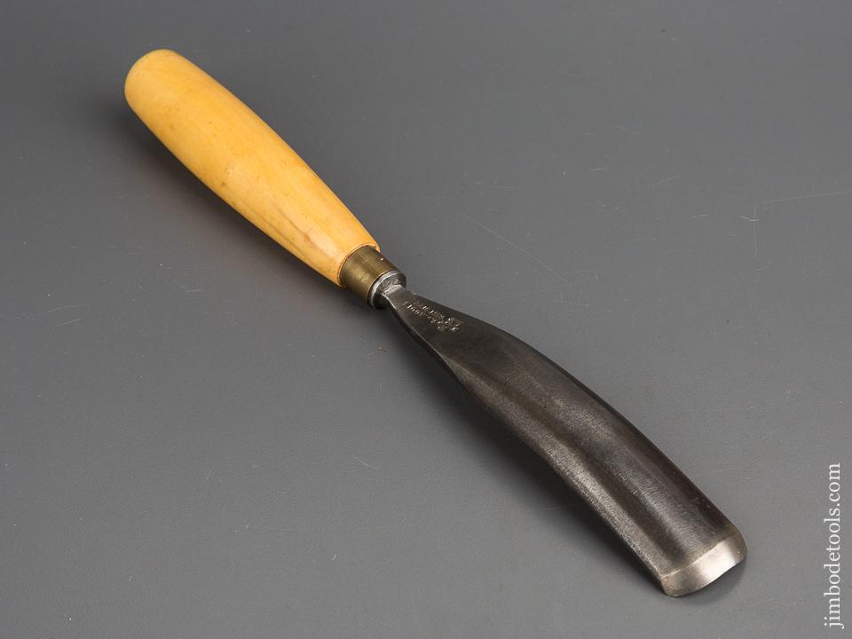 Fat 1 1/4 inch Wide! S.J. ADDIS No. 16 Sweep Tang Gouge - 80793