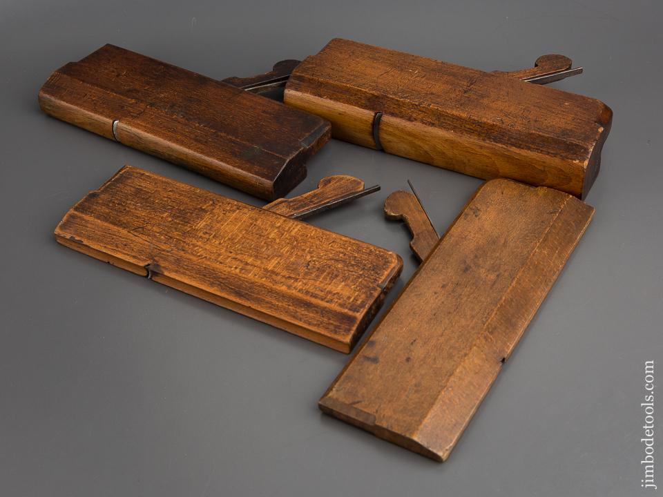 Four GABRIEL Hollows & Rounds Moulding Planes circa 1770-1822 - 80867
