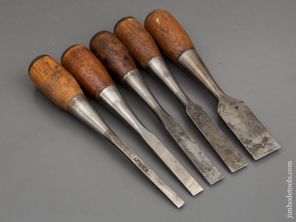 Set of Five STANLEY No. 50 EVERLASTING Chisels - 81087