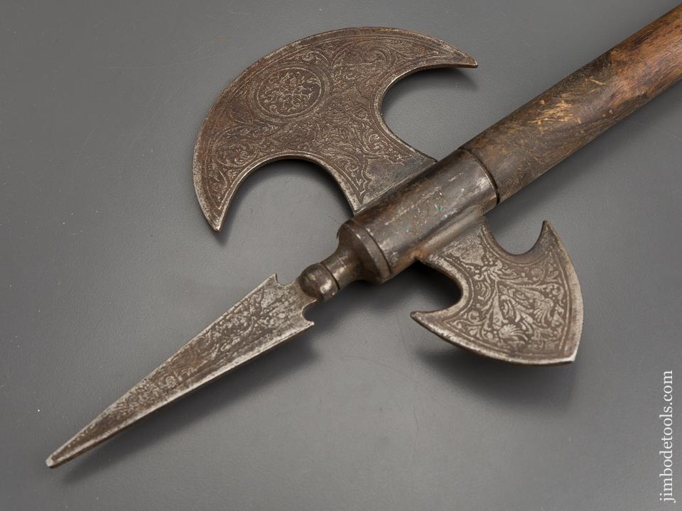 Beautiful Ornate Engraved Battle Axe - 81117R