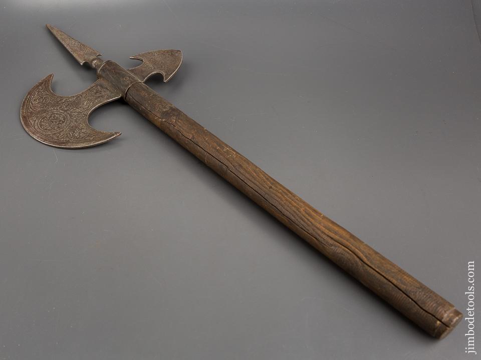 Beautiful Ornate Engraved Battle Axe - 81117R