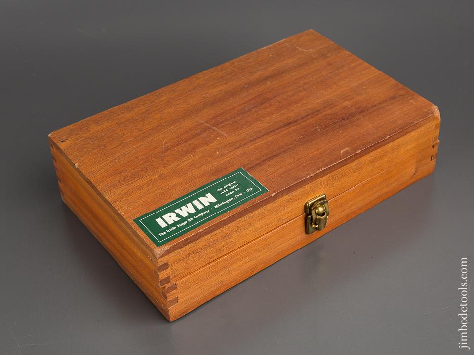 Complete Set of IRWIN Auger Bits in Original Wooden AND Cardboard Boxes -81148