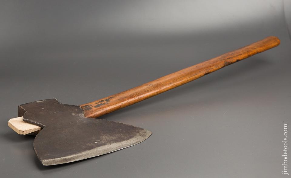 Nice Small J. BEATTY Offset Broad Axe Hewing Axe - 81171