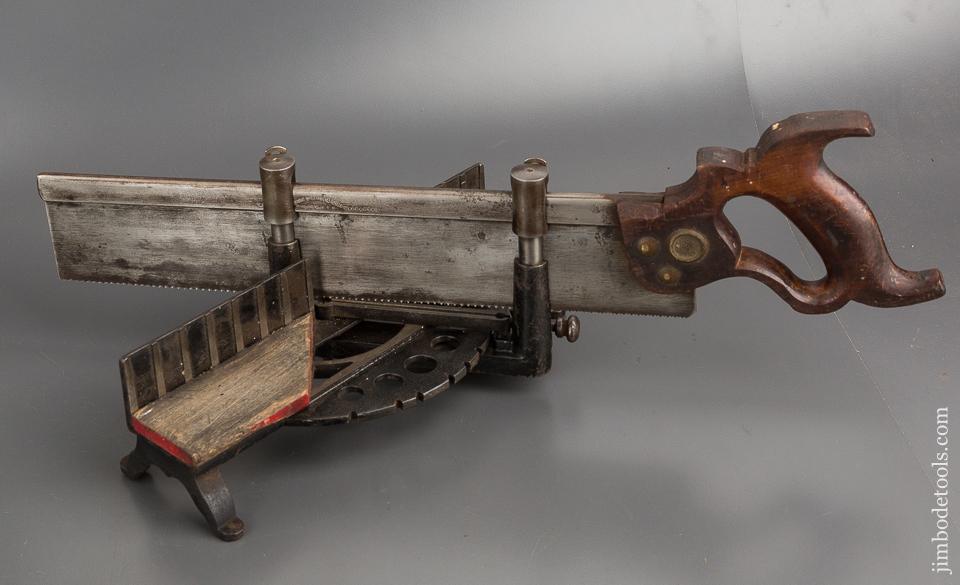 Rare! Baby LANGDON No. 16 1/2 Mitre Box with DISSTON Saw - 81256