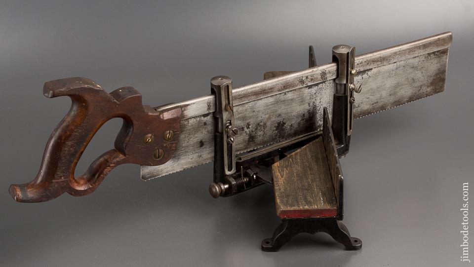 Rare! Baby LANGDON No. 16 1/2 Mitre Box with DISSTON Saw - 81256