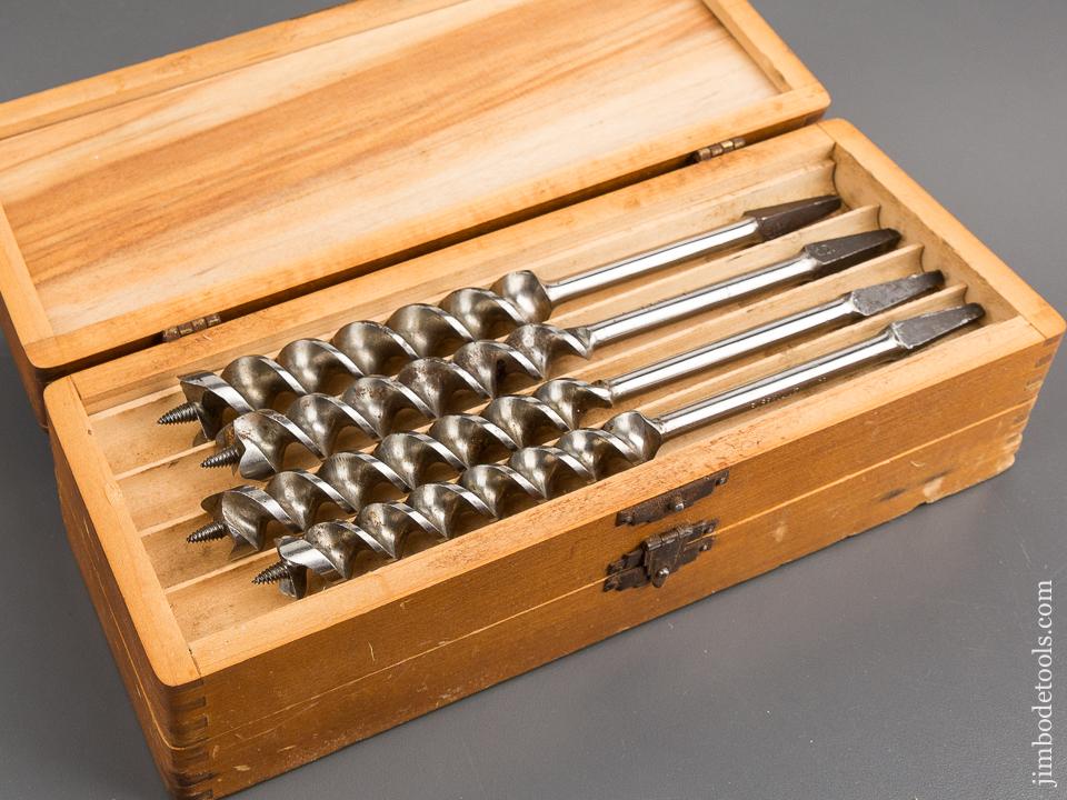 Complete Set of 13 RUSSELL JENNINGS Auger Bits in Original 3 Tiered Box - 81285