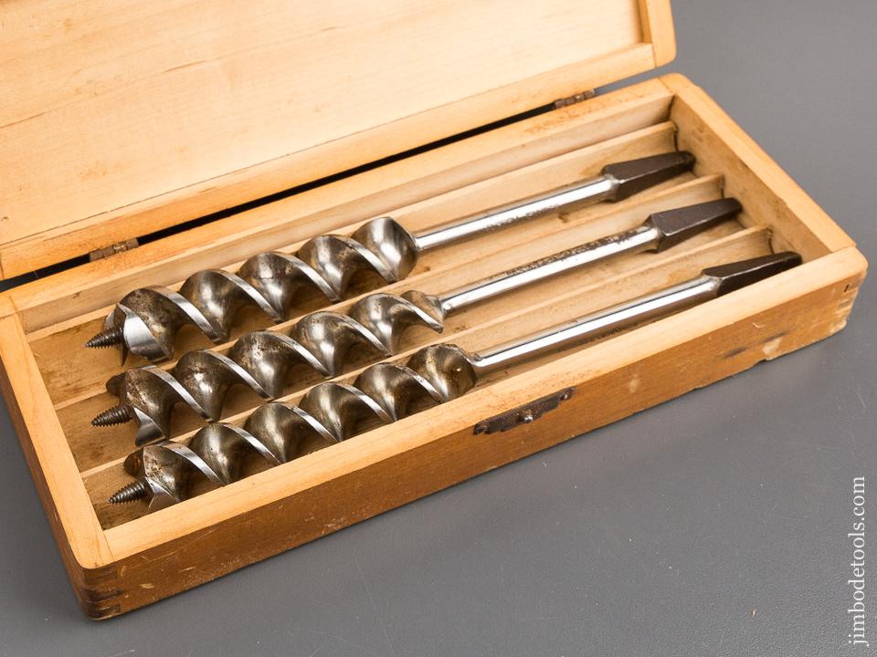 Complete Set of 13 RUSSELL JENNINGS Auger Bits in Original 3 Tiered Box - 81285