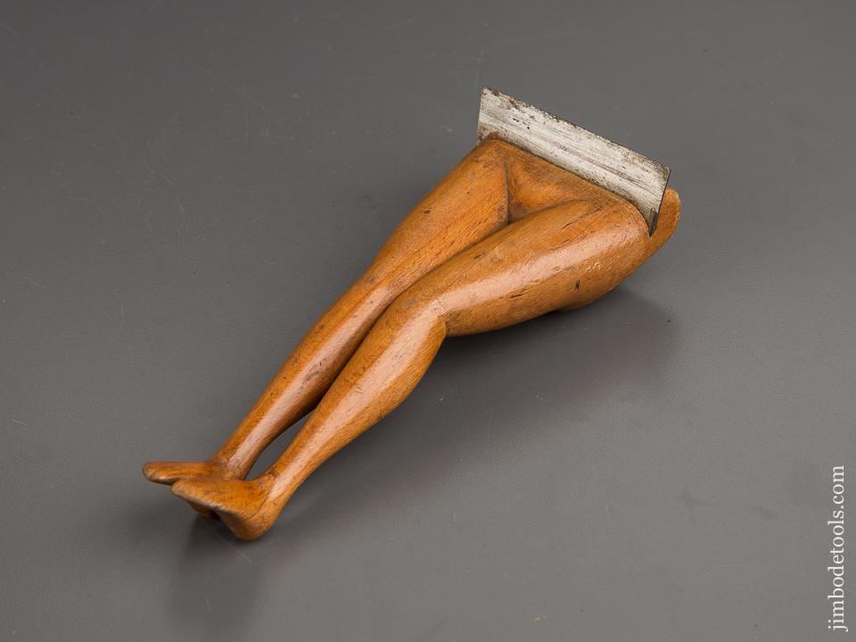 Amazing Hand carved Scraper with Figural Lady Legs - 81346RU