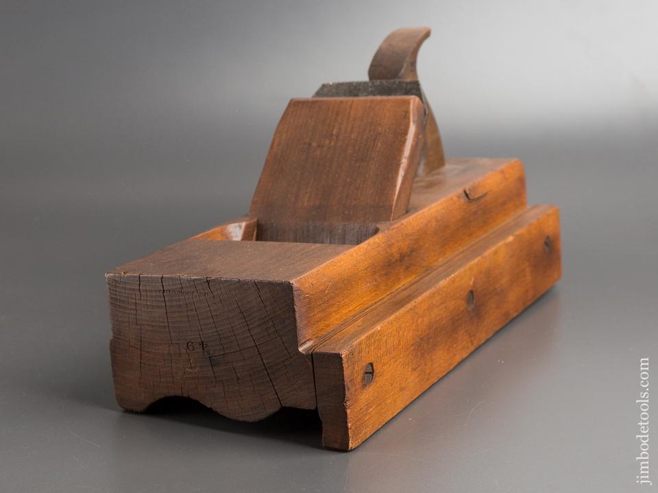 Monster! OHIO TOOL CO 5 1/4 inch Crown Molding Plane with 3 5/8 inch Iron circa 1851-1913 - 81418R